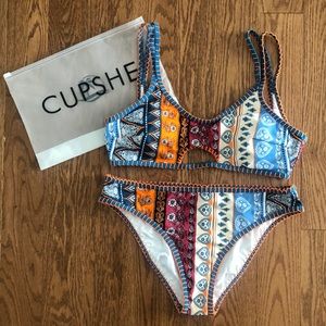 Boho print bikini